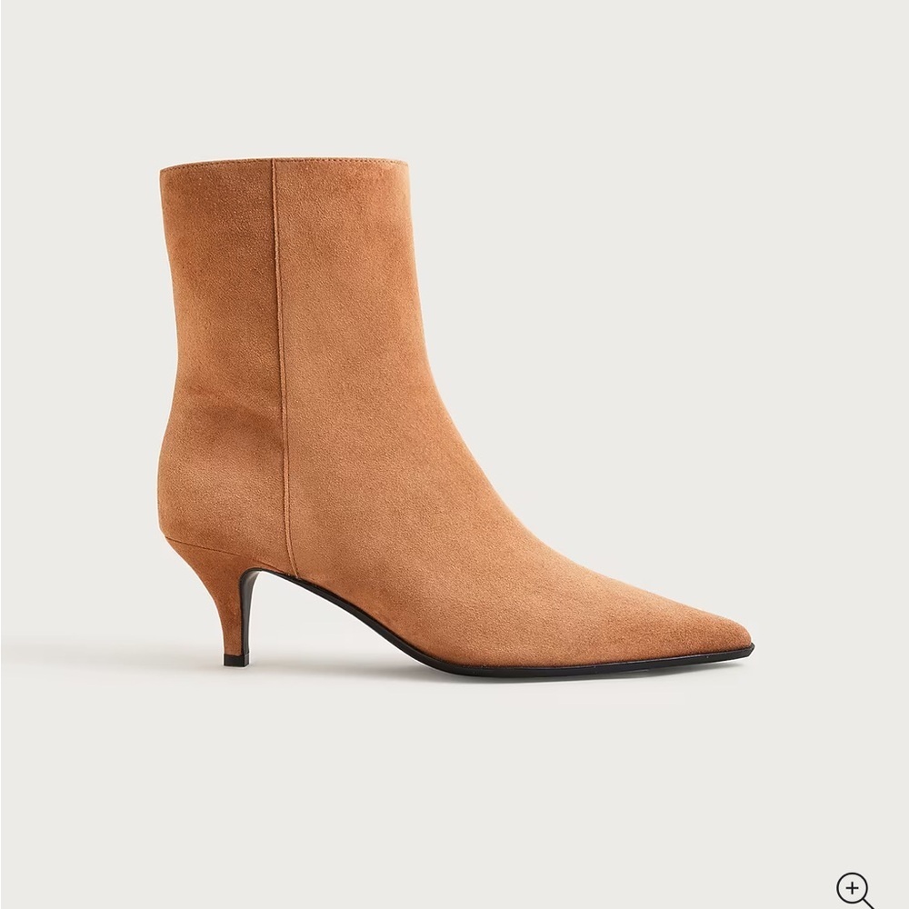 J crew blonde espresso New Stevie ankle boots in suede - Picture 3 of 9